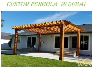 Custom made pergola in Dubai