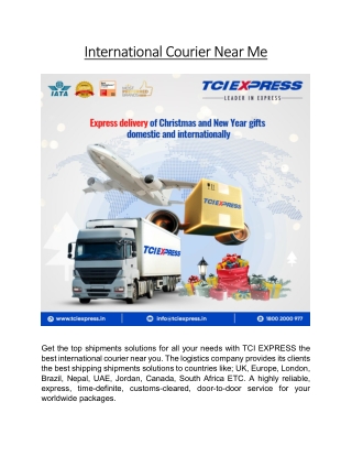 International Courier Near Me