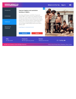 Improve hygiene and sanitation facilities in AWCs