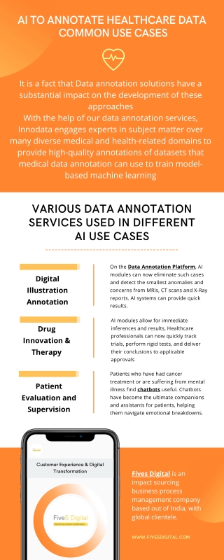 AI to annotate healthcare data Common use cases