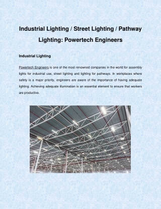 Powertech Engineers: Turnkey Electrical Contractors