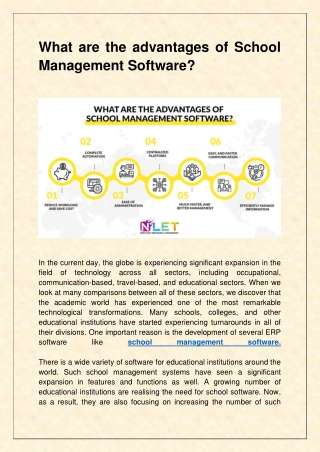 What are the advantages of School Management Software