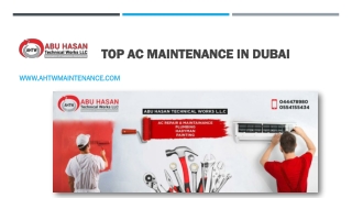 one of the best Ac maintenance companies in Dubai - Abu Hasan Technical Works LL