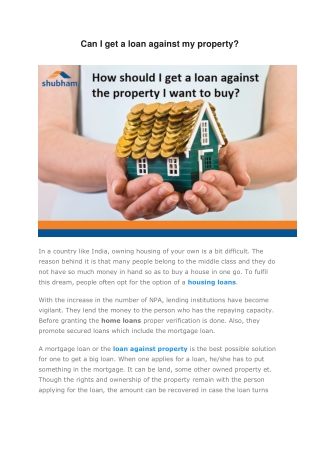 Loan Against Property