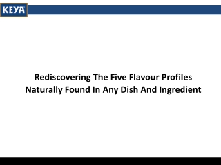 Rediscovering The Five Flavour
