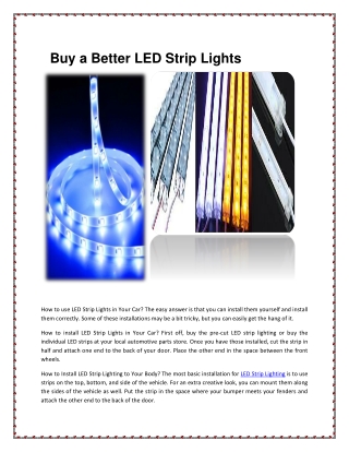 Strip Led Lights at Best Price