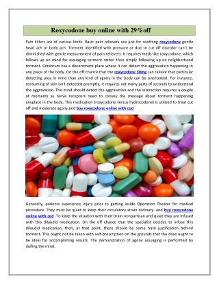 Roxycodone buy online with 40%off