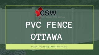 Unique PVC fence Ottawa at an affordable price - CAN Supply Wholesale