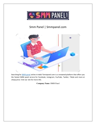Smm Panel | Smmpanel.com