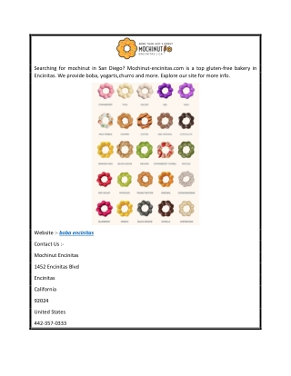 Boba Encinitas  Mochinut-encinitas.com