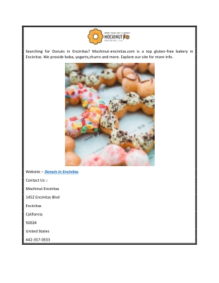 Donuts in Encinitas   Mochinut-encinitas.com