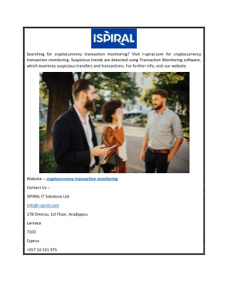 cryptocurrency transaction monitoring  I-spiral.com