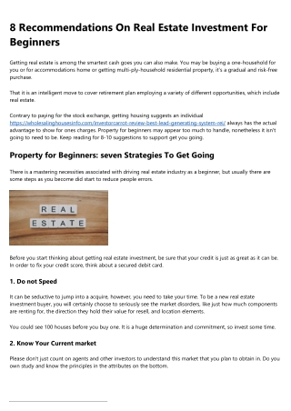 The Most Underrated Companies to Follow in the real estate investment websites I