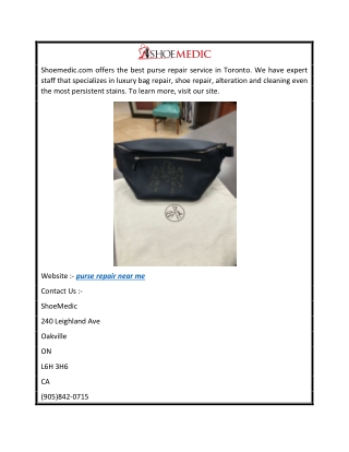 purse repair near me  Shoemedic.com
