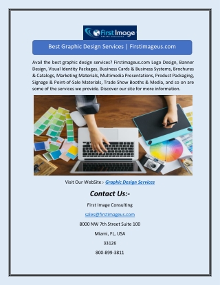 Best Graphic Design Services | Firstimageus.com