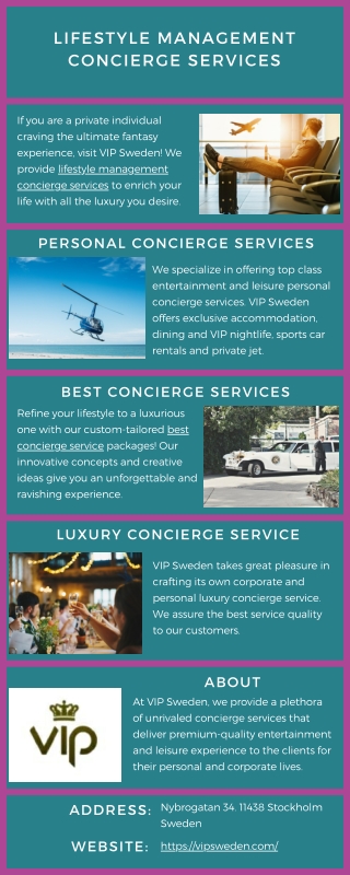 Lifestyle Management Concierge Services