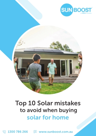 Top 10 solar mistakes to avoid when buying solar for home