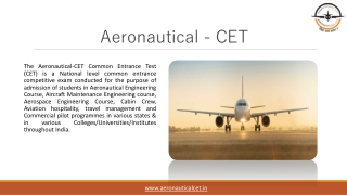 Aeronautical Engineering Course Detail