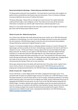 Navya Second Opinion Advantage - Patient Advocacy and Patient Centricity-converted (1)