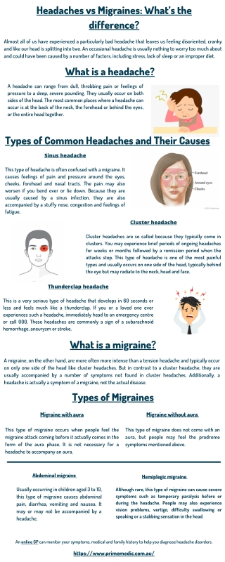 Headaches vs Migraines: What’s the difference?