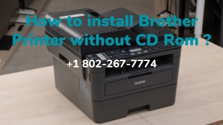 How to install Brothers Printer without CD Rom _