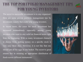 The Top Portfolio Management Tips for Young Investors