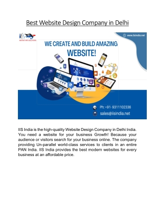 Best Website Design Company in Delhi