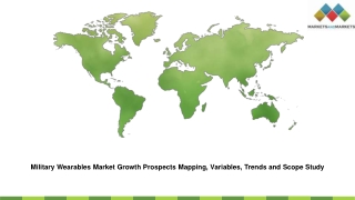 Military Wearables Market Growth Prospects Mapping, Variables, Trends and Scope