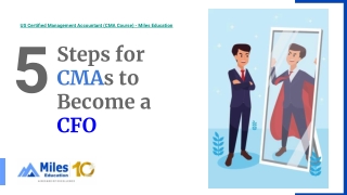 Steps for CMAs to become a CFO