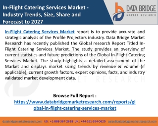 In-Flight Catering Services Market to Witness Tremendous Growth, Size, Shape