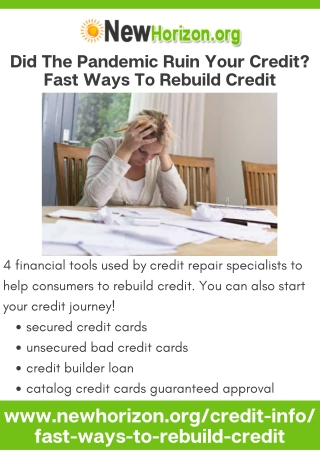 Did The Pandemic Ruin Your Credit Fast Ways To Rebuild Credit