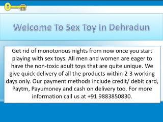 Welcome To Sex Toy In Dehradun