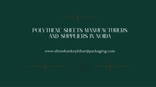 Polythene Sheets Manufacturers And Suppliers In Noida