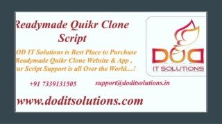 Readymade Best Quikr Clone Script - DOD IT SOLUTIONS