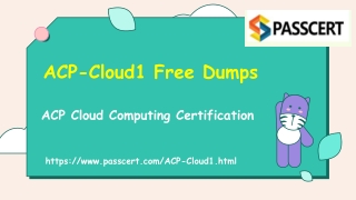 ACP Cloud Computing ACP-Cloud1 Dumps.pdf
