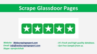 Scrape Glassdoor Pages