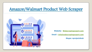 Amazon/Walmart Product Web Scraper