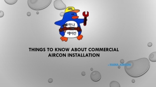Know About Commercial Aircon Installation
