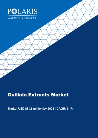 Quillaia Extracts Market