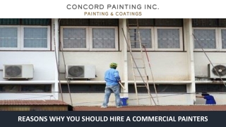 Reasons Why You Should Hire a Commercial Painters