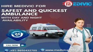 ICU Ambulance Service in Jamshedpur and Hazaribagh by Medivic