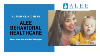 Alee Behavioral Healthcare - The Best Autism Clinic in RI