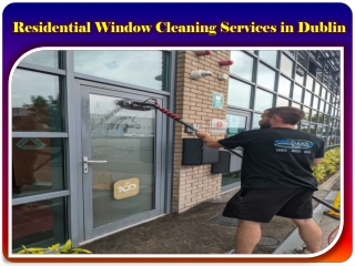 Residential Window Cleaning Services in Dublin