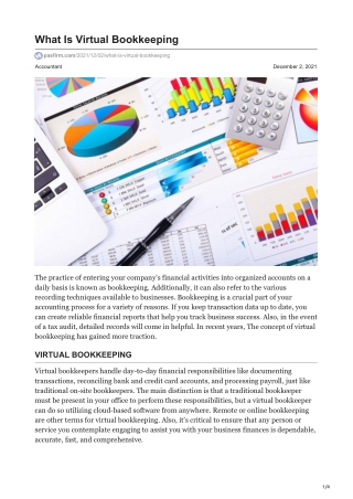 What Is Virtual Bookkeeping