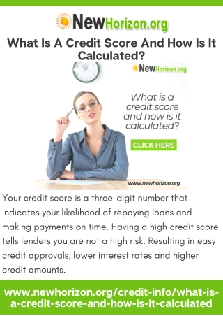 What Is A Credit Score And How Is It Calculated
