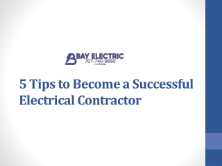 5 Tips to Become a Successful Electrical Contractor