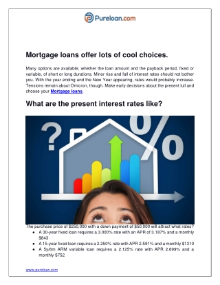 Mortgage loans offer lots of cool choices-2