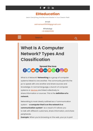 1 What Is A Computer Network Types And Classification
