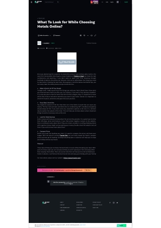 What To Look for While Choosing Hotels Online