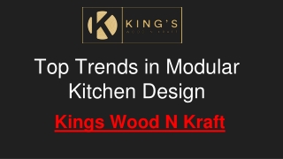 Top Trends in Modular Kitchen Design- Kings Wood N Kraft